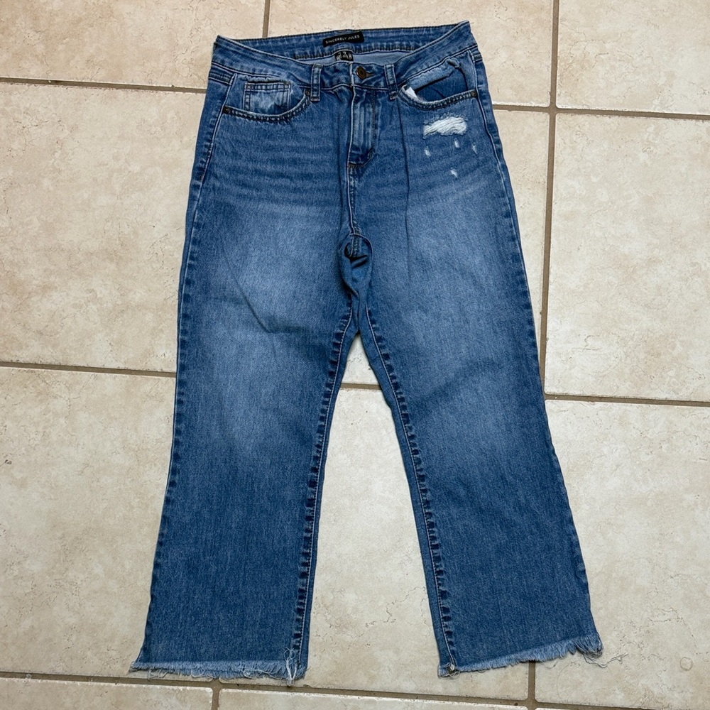 Sincerely Jules Medium Blue Flare Jeans